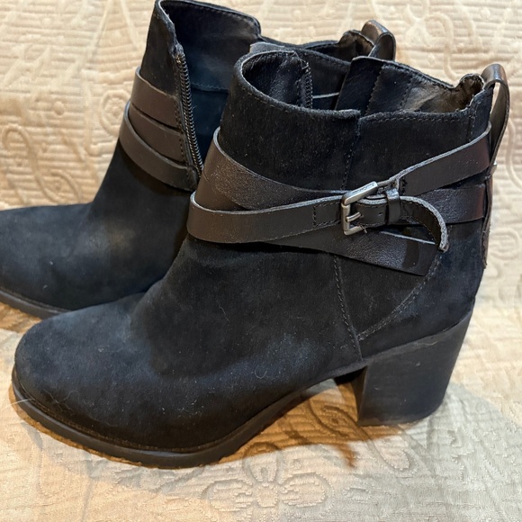 Sam Edelman Black Ankle Suede Boots Women's 8.5 - Picture 1 of 9